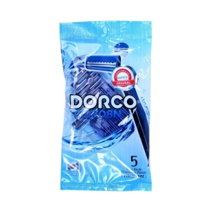 Бритвы станки одноразовые Dorco TD708N, 2-лезвийные, 5 станков - OppTop