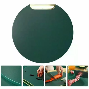 Доска разделочная пластиковая для кухни с поворотной ручкой (диаметр 31см) - OppTop