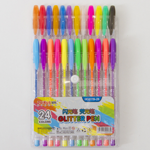 Набор цветных гелевых ручек Glitter Pen 24 шт - OppTop